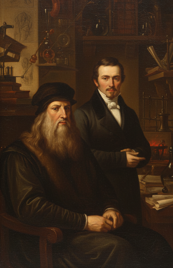 Leonardo Da Vinci and Jean-Victor Poncelet